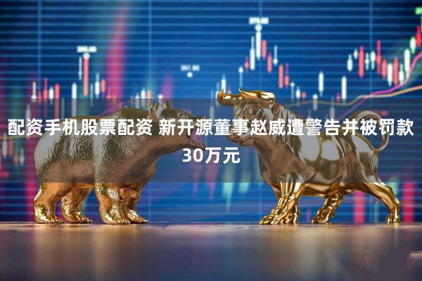 配资手机股票配资 新开源董事赵威遭警告并被罚款30万元